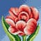 Orchidea Needlepoint Canvas For Halfstitch Without Yarn Peony - Printed Tapestry Canvas